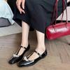 Fashion Shoes for Women Fashion Designer Women Sandal Patent Leather Mary Jane Shoes Shallow Mouth Flats Loafers Sandals Sandalias Mujer