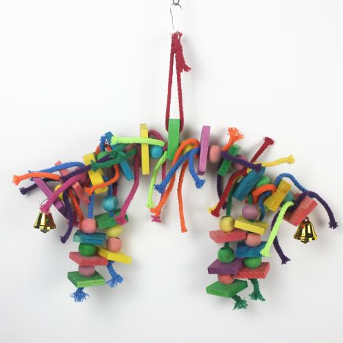 

1 шт. Товары для животных, товары для птиц, грызущие игрушки для попугаев, сделай сам, коготь, лапа, гантель, деревянный блок, жевательная игрушка для попугая, мягкая радужные игрушки для скалолазания чёрный