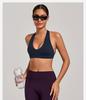 Cross-Strap Halter Neck Yoga Bra for Running and Fitness