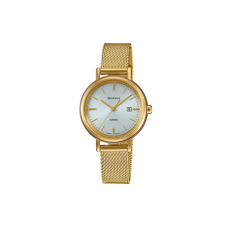 CASIO Unisex SHEEN White Watch SHS-D3OOGM-7A SHS-D3OOGM-7A White Dial