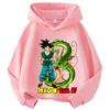 Dragon Ball Chibi Characters Kids Hoodie 100-160 Size 3-12 Years Boys Casual Sporty Children's Sweatshirt