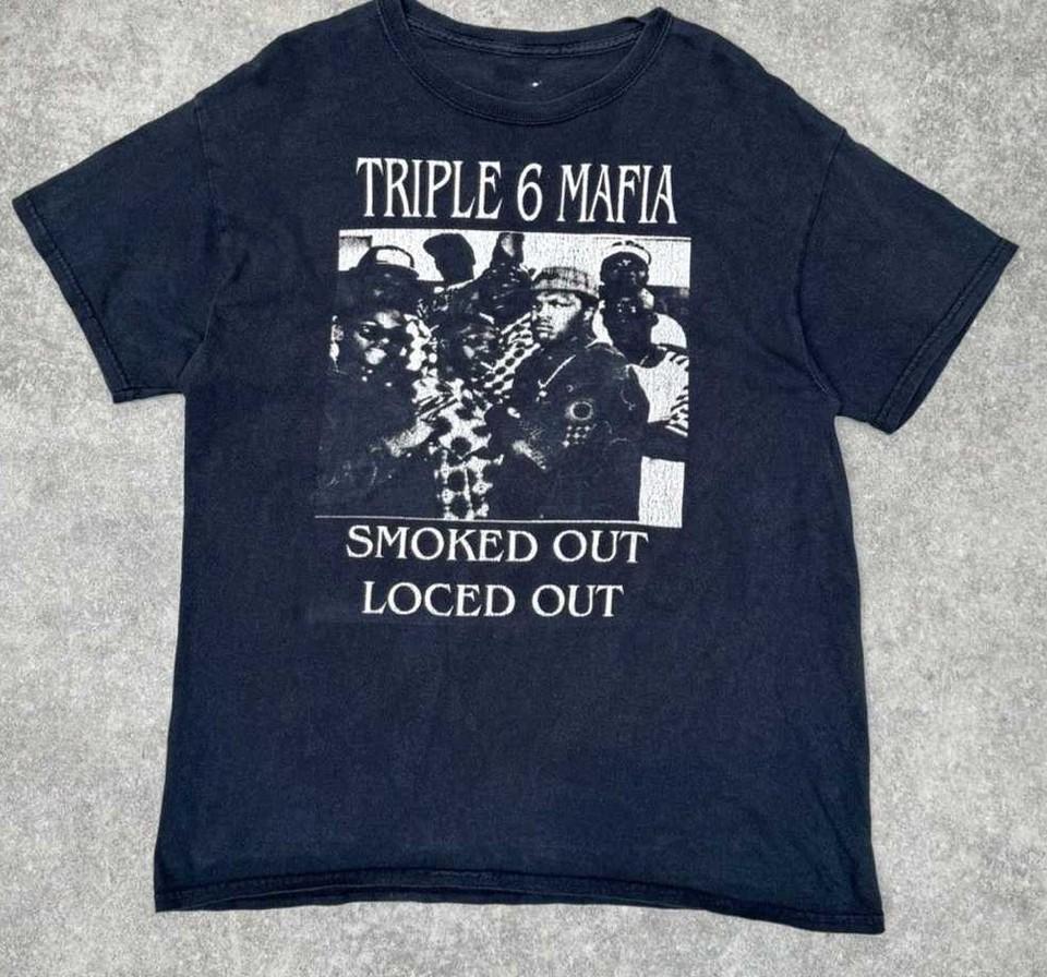Three 6 Mafia black Graphic T-Shirt Unisex All Size S-2345XL MC951 Unisex T-Shirt XXXL