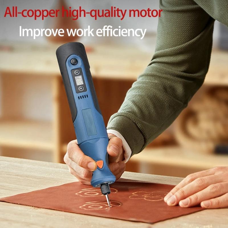 High Speed Rechargeable Engraving Machine 30000RPM Largest For Detailed Crafting Industrial Use Solid Construction