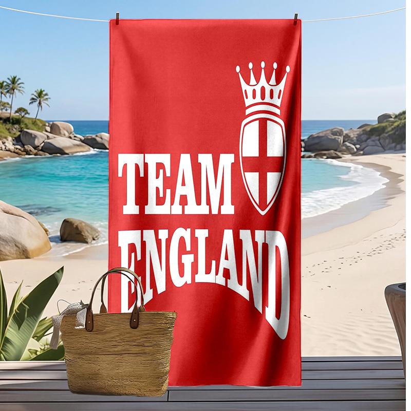England national football team Printed Beach Towel Quick Dry Soft TowelPortable Large Rectangular Beach Blanket for Travel Swimming Pool
