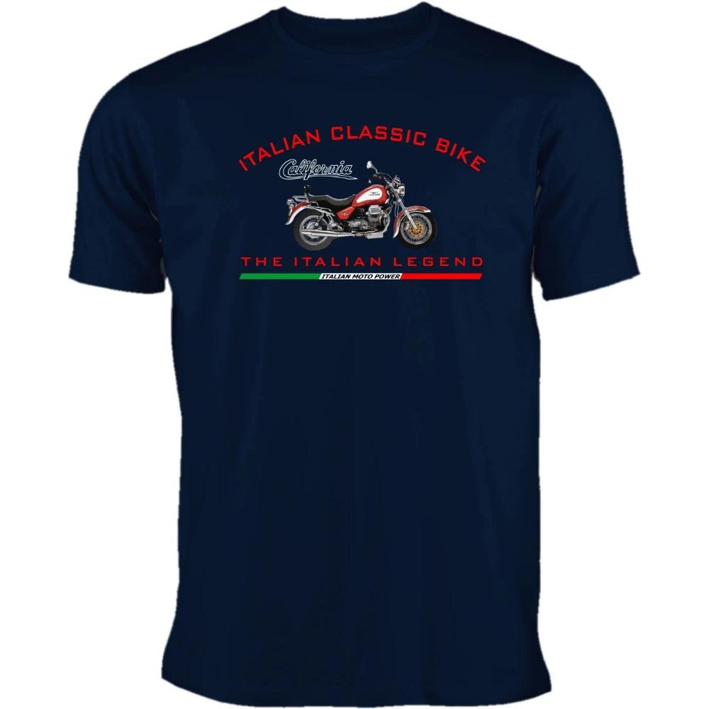 T-shirt California Moto Guzzi Homme Femme T-shirts en Coton Manches Courtes T-shirt Marque de Luxe Streetwear Hip Hop Y2k Hauts Vêtements pour Homme