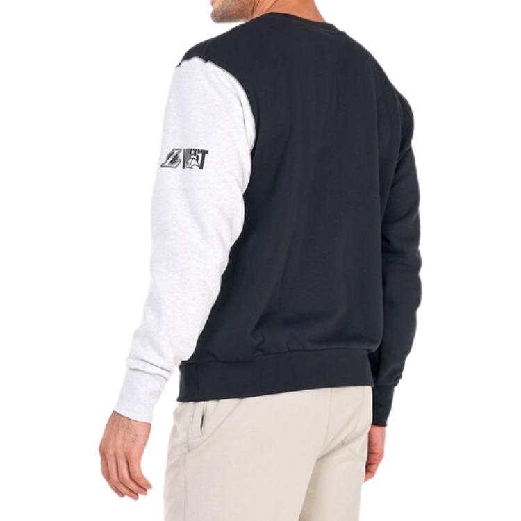 Nike NBA Lakers Courside long sleeves 'Black White' Men's DR9334-010