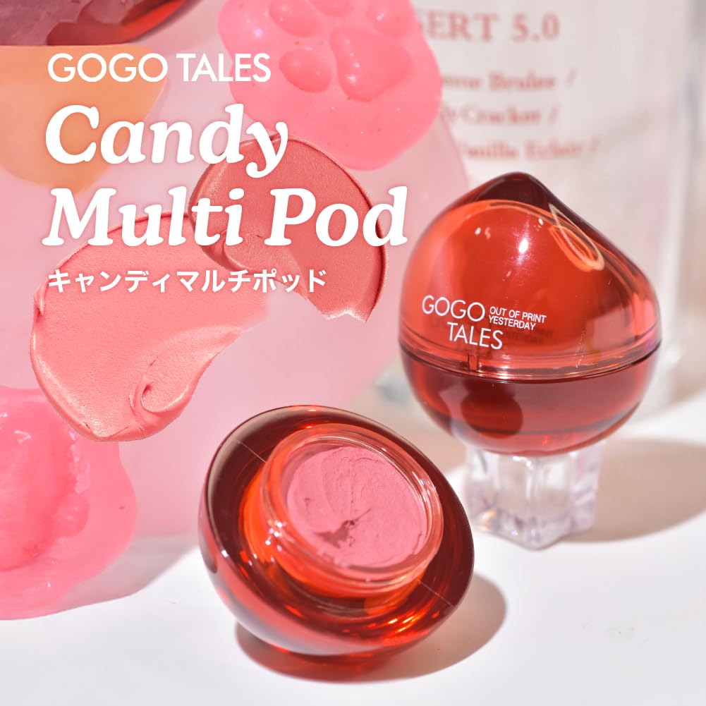GOGO TALES Candy Multi Pod (02 Mandarin Latte) Eyeshadow, Cheek, Lip Multi Matte Cream Cream Cheek Eye Makeup Lip Makeup Pink Red Orange Warm