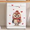 Valentine's Day Cartoon Owl Love Bedroom Living Room Refrigerator Home Decoration Wall Sticker