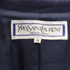 YVES SAINT LAURENT 90s Old double tailored jacket M Navy Women Used