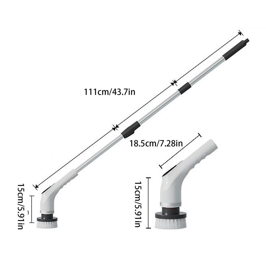 Electric multi-function cleaning brush Kitchen Bathroom Cleaner Handheld Domestic Equipment handheld retractable floor brush