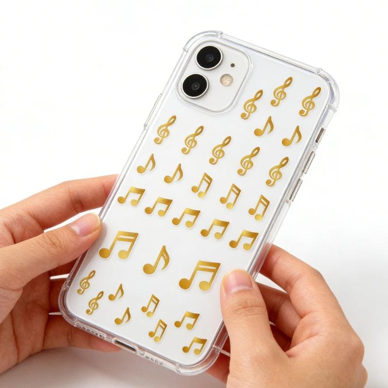 20 Sheets Glitter Musical Note Sticker Teacher Reward Decal Adhesive Label For Educators To Inspire Children Learners