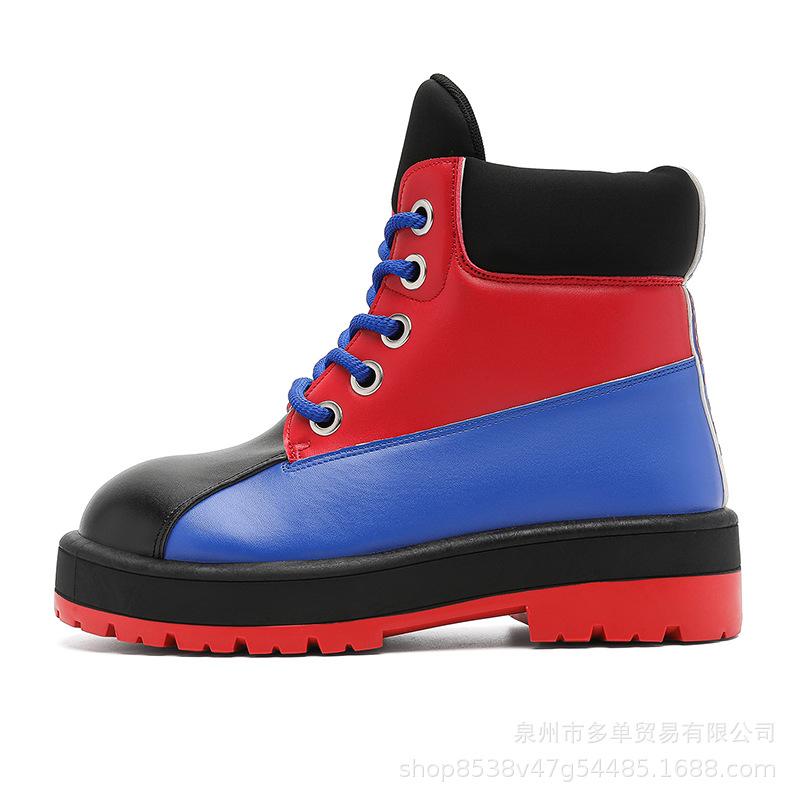 Martin boots high-top American trendy boots white thick-soled high-end short boots original niche bucket boots 39