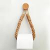 Hemp Rope & Wood Toilet Paper and Towel Holder