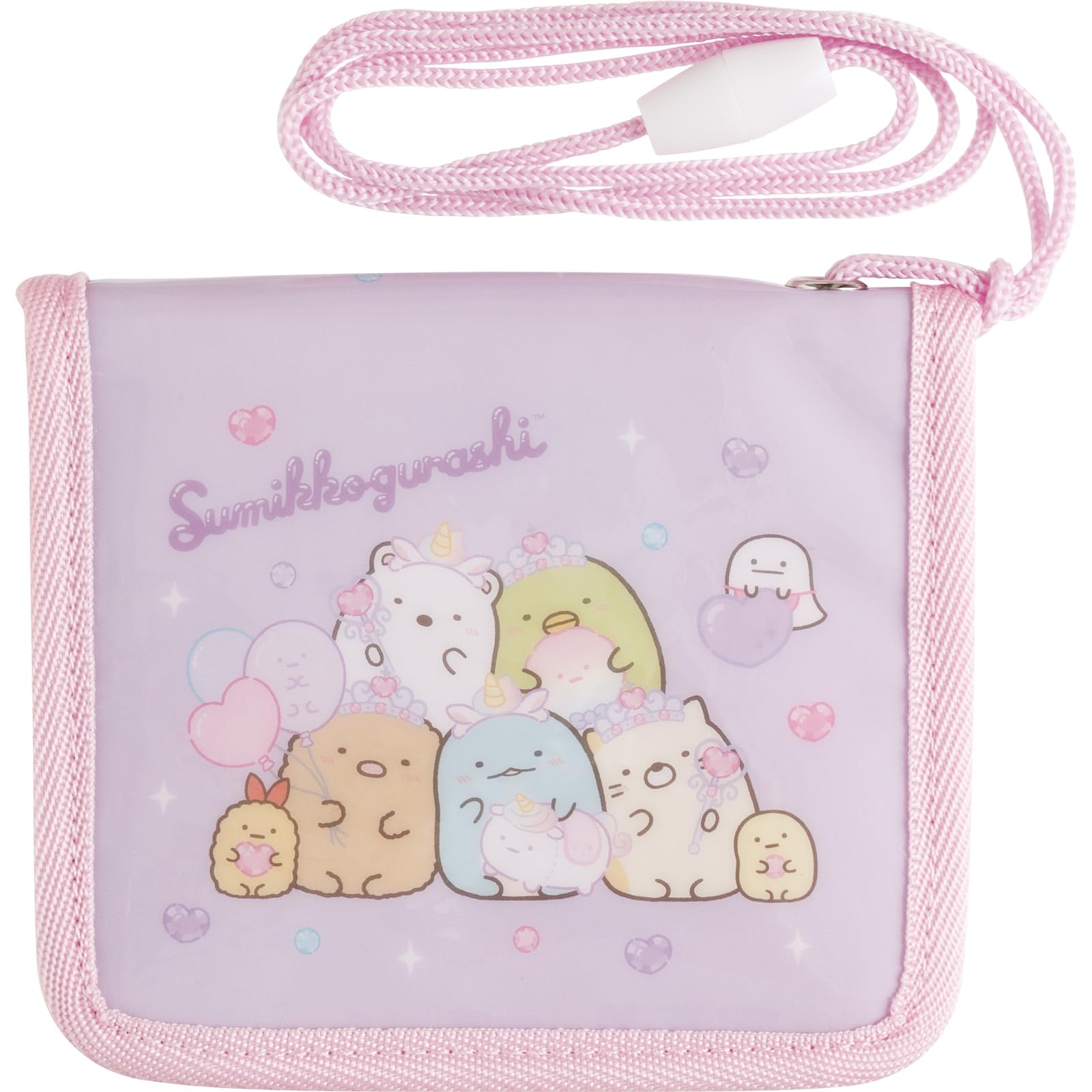 Кошелек детский Sumikkogurashi H100 x W125 x D20мм San-X, Розовый, WL38301, розовый