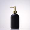Nordic Large Capacity Vertical Stripe Glass Bottle for Hand Sanitizer, Shampoo, or Shower Gel