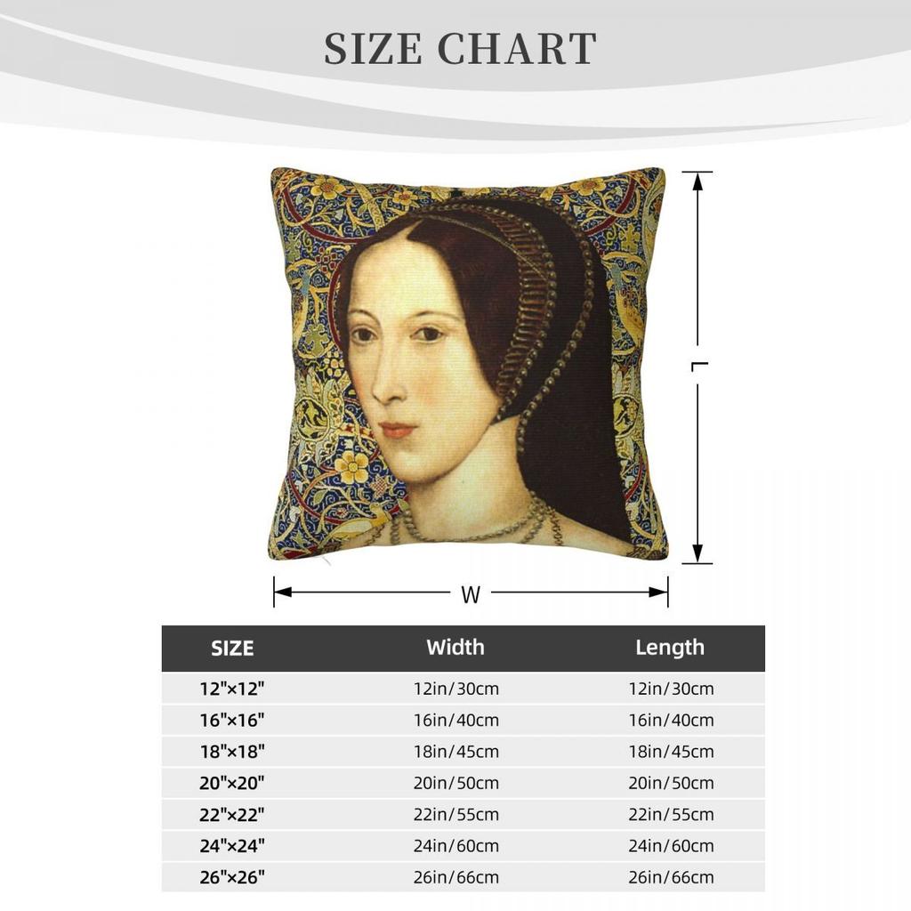 Anne Boleyn Queen Of England Pillow Case Sofa Cushion Cover Home And Decoration Pillow Case Pillow Cover