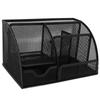 Small Desk Organizer Simple Design Multifunction Sturdy Durable Rustproof Metal Pen Organizer for