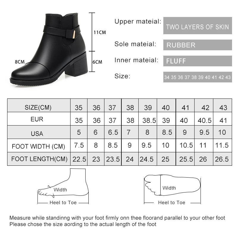 Fashion AIYUQI Women Dress Boots 2025 New Genuine Leather Women Ankle Boots Large Size Natural Wool Women Winter Boots Shoes