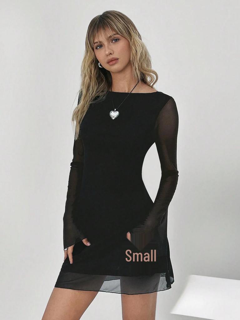 2026 New Autumn/Winter Sexy Backless Leopard Long Sleeve Dress - European & American Style