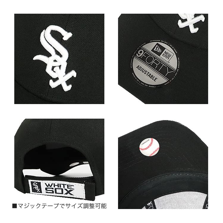 NewEra New Era Cap 9FORTY Hat MLB Major League Cool Stylish White Socks Black Men's Women's [Item]