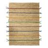 Jute Rug with Multicolored Wool Braids 120x170