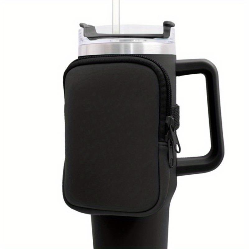 Multifunctional Coin Purse Keys Wallet Earphone Bag Water Bottle Pouch For Cups Solid Color Anti Slip Cup Bag