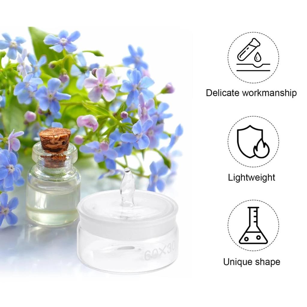 60X30mm Watch Repair Oil Storage Tank Accessories Clean Glass Cup Transparent Bottle Alcohol Cup Watchmakers Tool Component