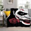 Coole Clowns-Muster-Decke Flanell-Decke für Bett, Sofa, Camping, Wandern, Picknick-Zubehör, Geschenk für Familie, Fan-Geschenke