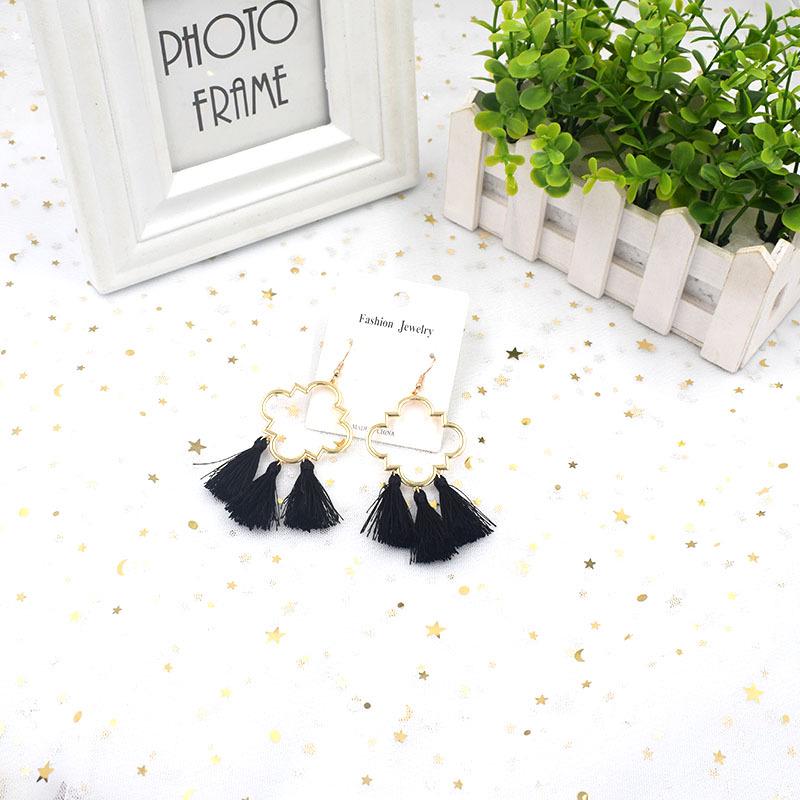 Trendy Retro Long Tassel Earrings for Women