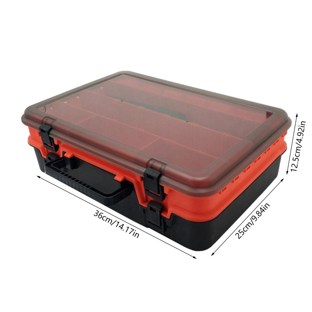 Waterproof Tackle Box Fishing Tackle Container Box Fishing Storage Box Fish Lures Organizers Box with Removable Dividers