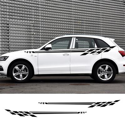 Universal Car Side Waist Stickers For BMW Dacia FIAT Honda Nissan Hyundai Mercedes Seat Smart SUV Stripes Tuning
