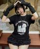 ROYALLIFE Rl1014 Cat & Dog Halftone Short Sleeve - Black