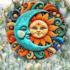 OrientalAura 1pc Yin Yang Bagua Aluminum Sign - 8 Inch Round HD Printed Metal Decor - Weather Resistant for Home