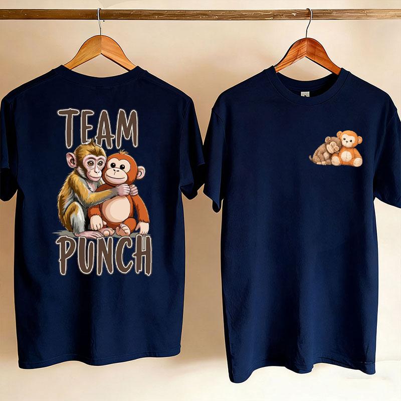 

2026 Summer Little Monkey Boxing TShirt Team Boxing Virus Pattern TShirt Wildlife Lovers Gift Womens TShirt S