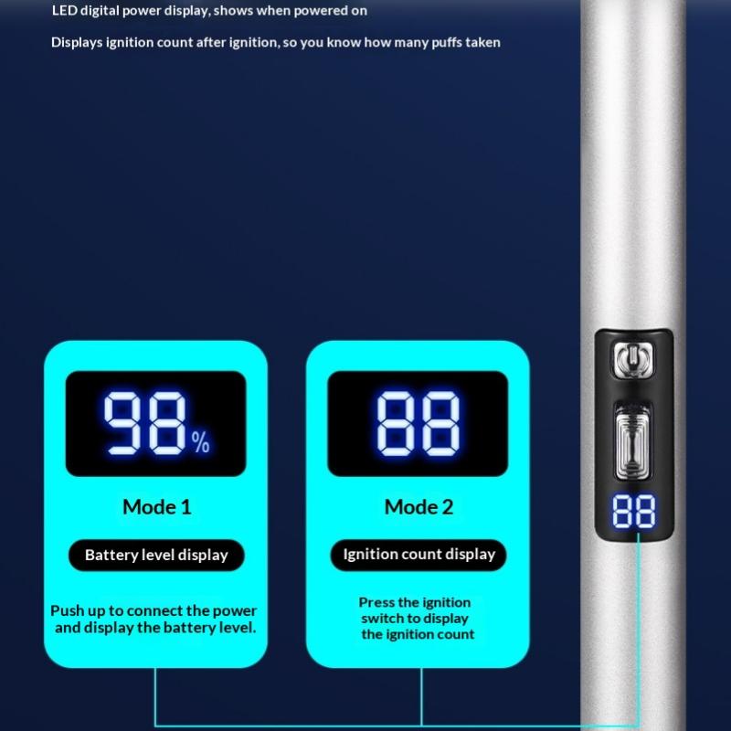 Retractable 100Cm Long Strip Charging Match Pulse Lighter Kitchen Igniter Barbecue Ignition Men'S Tools