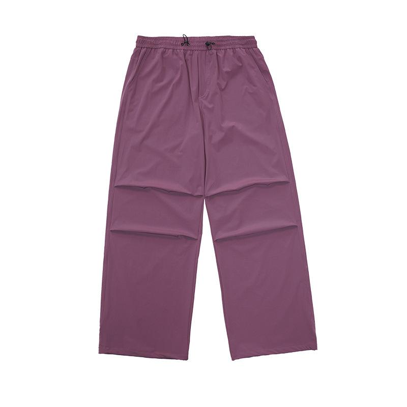 Ladies' Lightweight Waterproof Quick Drying Sun Protection Parachute Pants for Outdoor Hiking and Mountaineering, Loose American Casual Work Pants