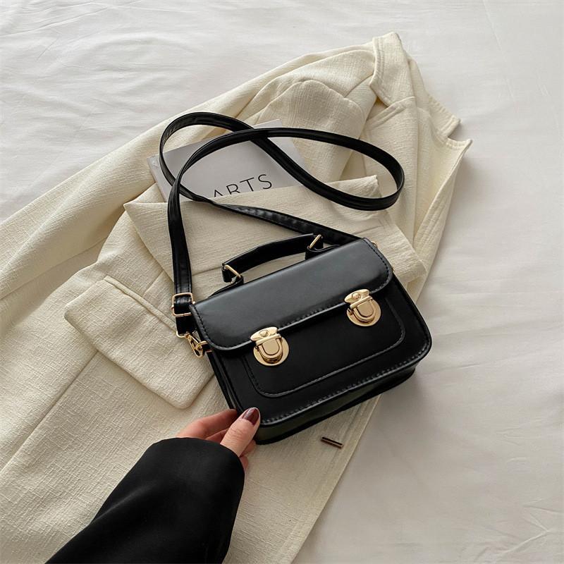 Retro Small Bag 2024 New Trendy Women's Bag Summer Casual Fashionable Simple Crossbody Handheld Box Bag