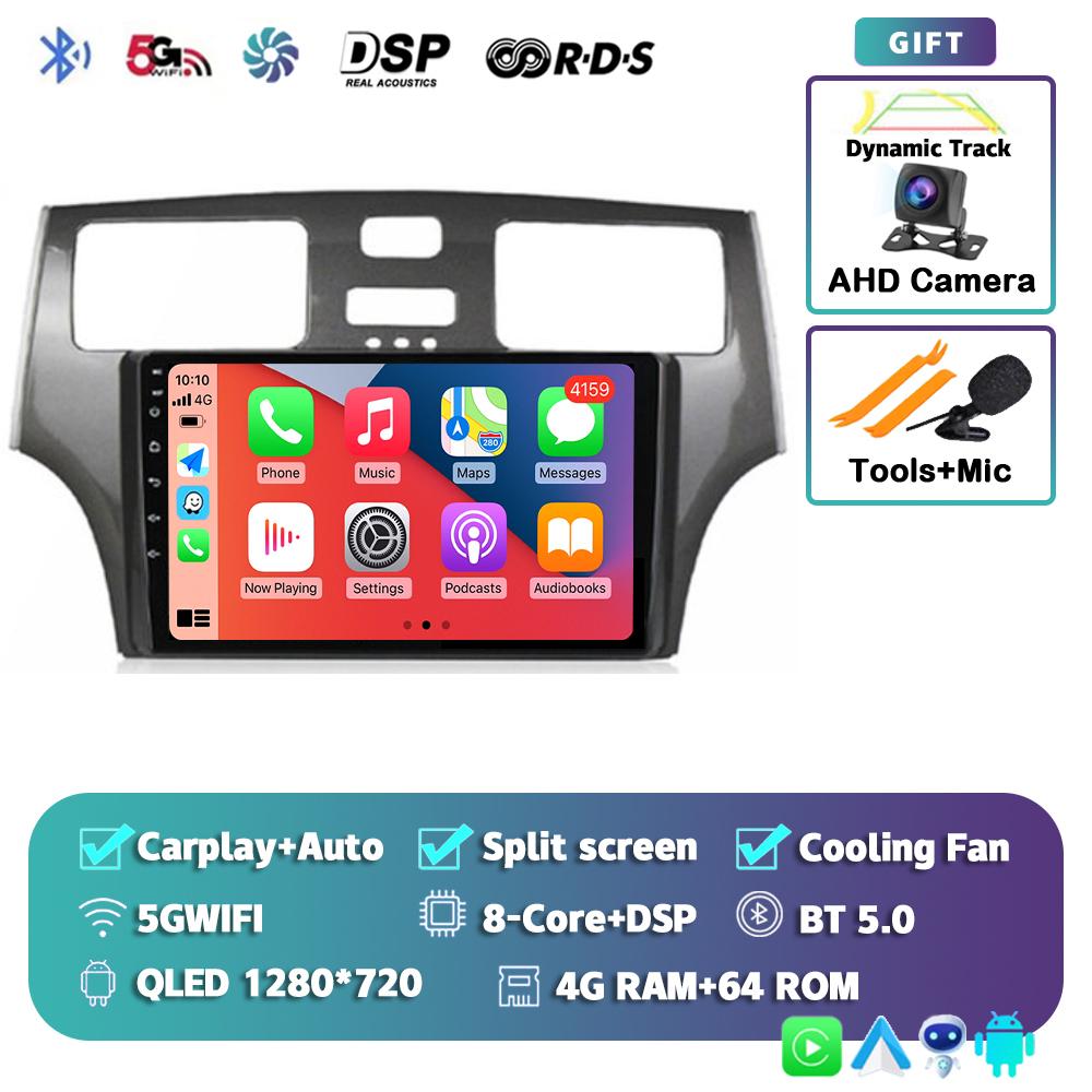 Radio samochodowe Android 14 Carplay Auto dla Lexus ES300 ES330 XV30 ES250 2001 2002 2003 2004 2005 2006 Odtwarzacz multimedialny Stereo 4G DSP