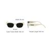 Celine Side Letter Irregular Shape Sunglasses Women sunglasses Beige CL40197U-5425A