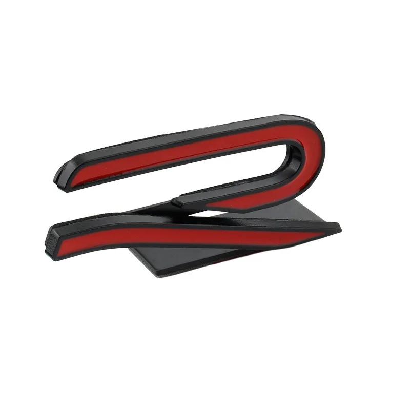 For VW R Rline Golf Scirocco Beetle Jetta Passat Tiguan Touareg 3D Metal Car Front Grille Emblem Stickers Accessories