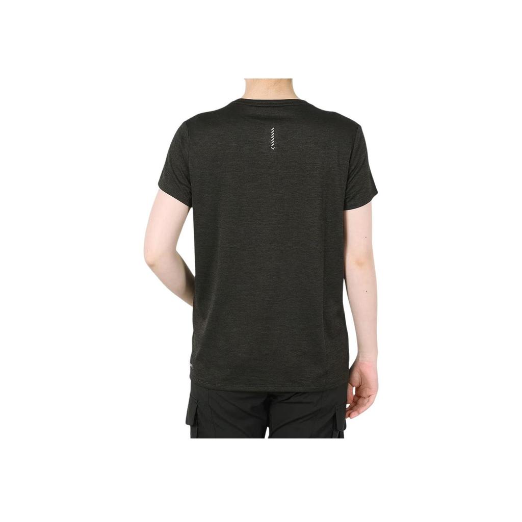 Puma Lässiges einfarbiges Rundhals-Kurzarm-T-Shirt Damenoberteile Schwarz 523693-01