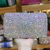 Dumpling Shape Evening Purses WHTUOHENG Bling Diamond Bridal Clutches Women Little Crystal Purse Sparkling Lady Party Handbang
