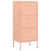 vidaXL Lagerschrank Rosa 42,5x35x101,5 cm Stahl