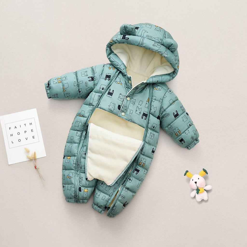 Infant Winter Jumpsuit: Toddler One-Piece Outerwear for Boys & Girls