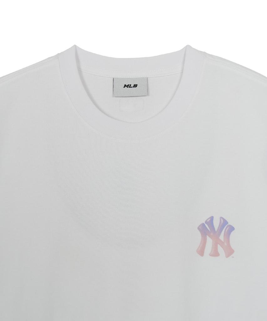 Emelbi Bunny Back Graphic Oversized Short Sleeve T-Shirt Ny (White)