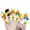 Finger Plush Puppet Set With Soft Short Plush For Toddler Early Education Doll