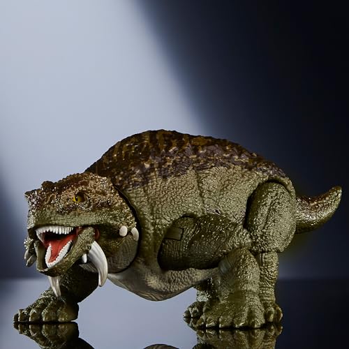 Mattel Jurassic World Hammond Collection Scutosaurus Figure for Kids, Moving Dinosaur Toy, Large, Approximately 14cm Long, Ages 8 and Up, Green, JDJ08