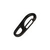 5PCS   Useful Metal Alloy   Quick Release Clip Key   Keychain Carabiner(black)