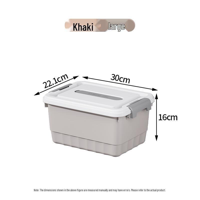 Extra Large Plastic Storage Box with Lid for Clothes, Toys, and Snacks