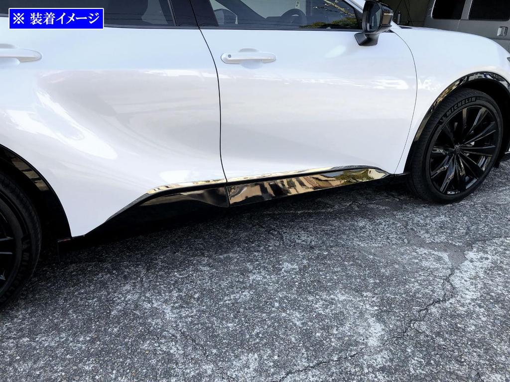 BRIGHTZ Crown Sport AZSH36W AZSH37W Super Mirror Finish Stainless Steel Plated Side Door Under Molding 4PC AZSH 36 AZSH 37 Crown Sport SID-MOL-189